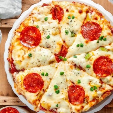 Chicken crust pizza recipe