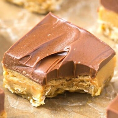 healthy peanut butter bars recipe.
