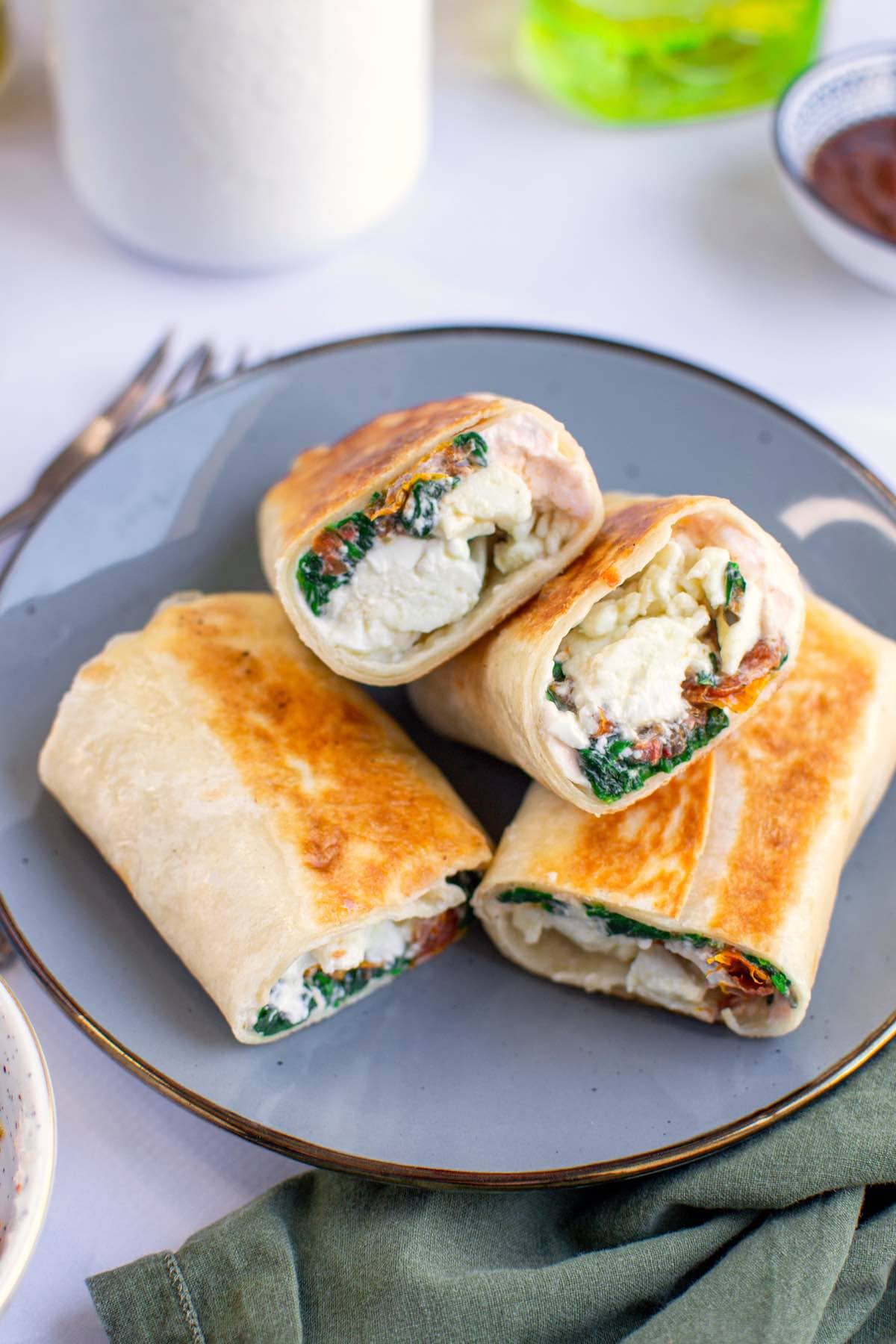 feta spinach wrap.