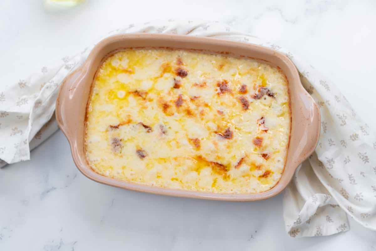 baked cauliflower mac and cheese.